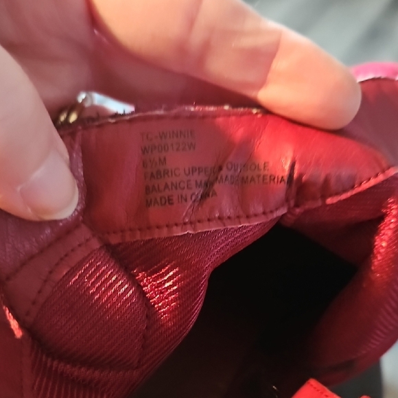 True Craft Red Patterned Ankle Boots - Picture 4 of 4